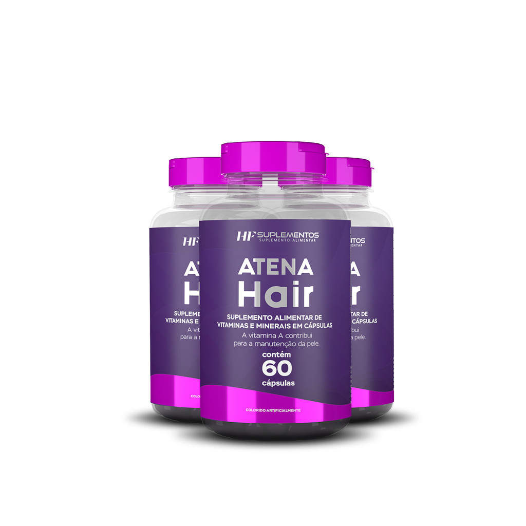 3X ATENA HAIR SKIN NAILS HF SUPLEMENTOS 60CAPS
