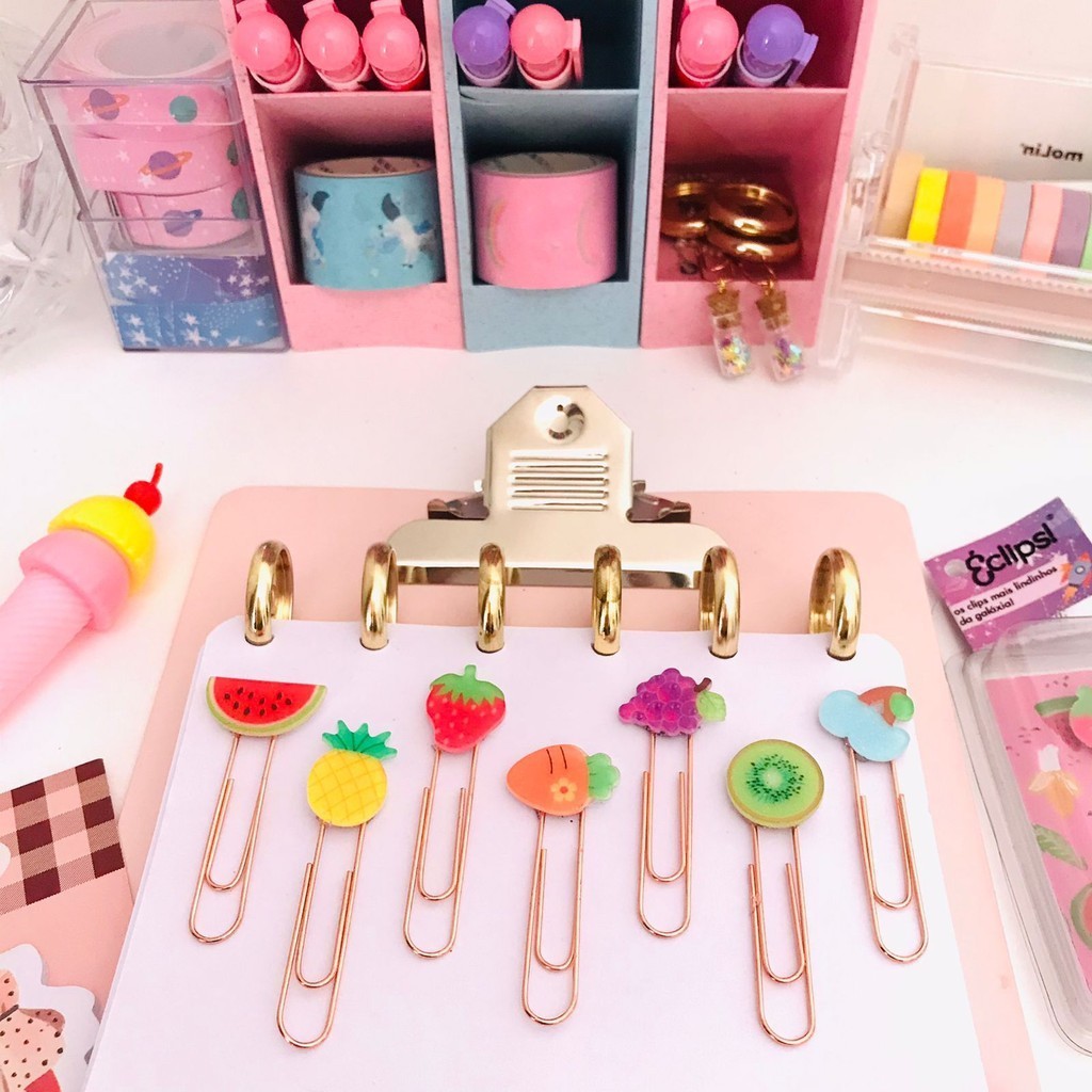 Kit Éclips: Decore seu caderno com fofura interestelar! em Oferta na Shopee