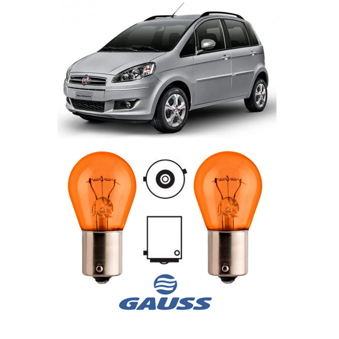 Par Lampada Pisca Seta Farol Fiat Idea 2013 2014 2015