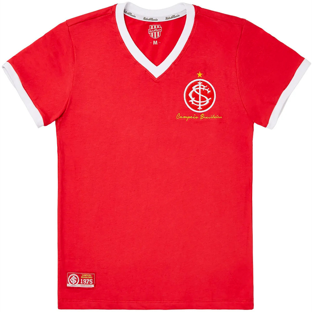 Camisa Internacional Retrô 1975 Feminina Oficial em Oferta na Shopee