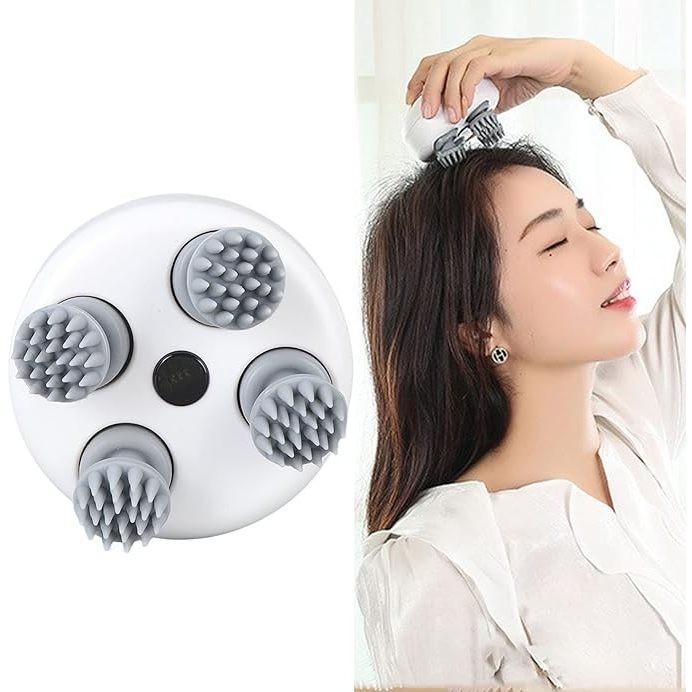Massageador Para Cabeça À Prova D'Água Modos Ajustáveis Confortáveis Massageador Elétrico De Couro Cabeludo Portátil Para Dor De Cabeça Alívio De Enxaqueca
