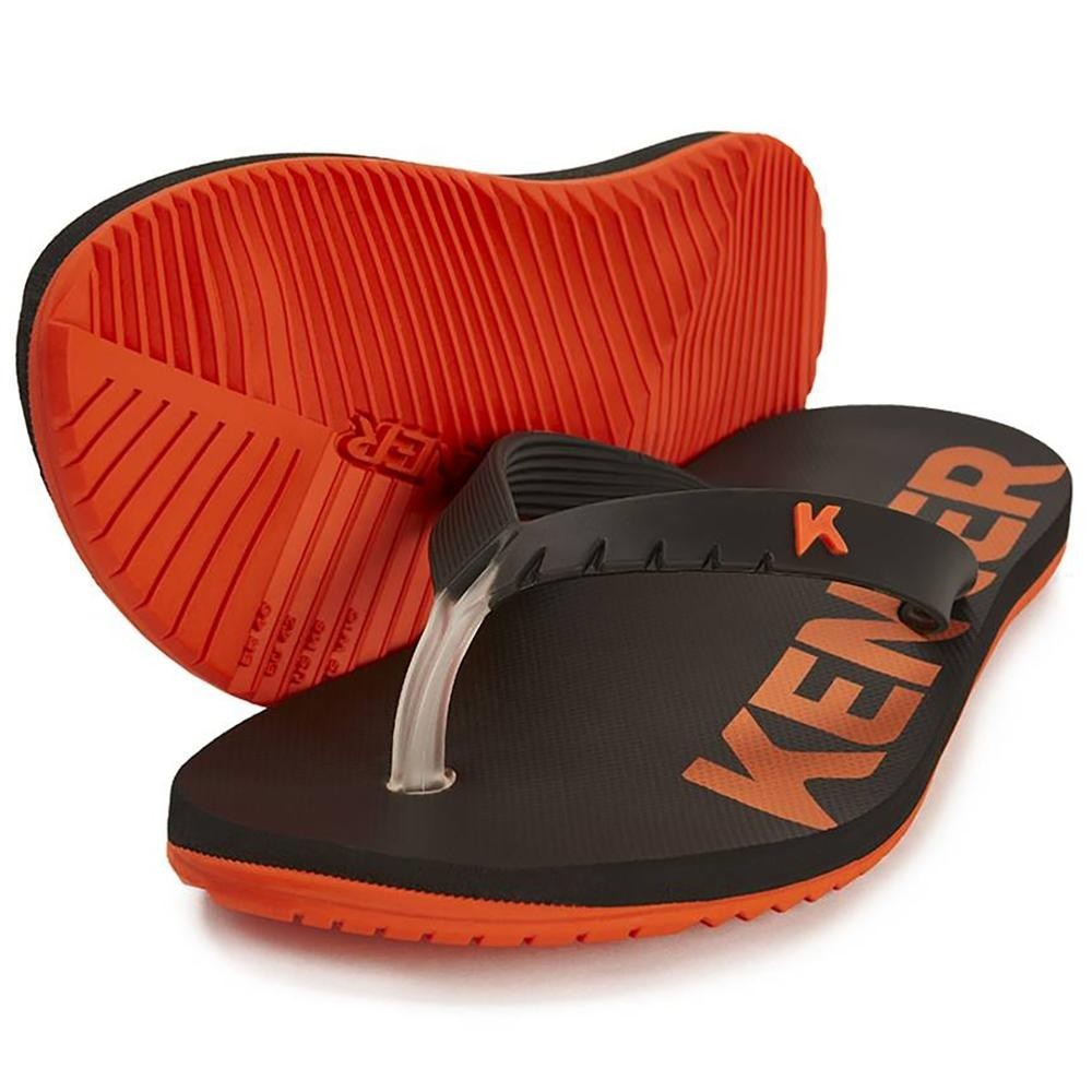 Chinelo Kenner Red Masculino - Preto e Laranja em Oferta na Shopee