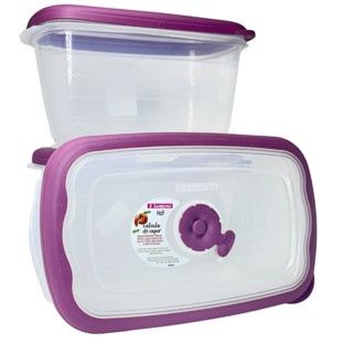 Kit 2 Potes Plástico Empilháveis Hermético para Frutas Verduras com Válvula Micro Ondas 2,3L Sanremo em Oferta na Shopee