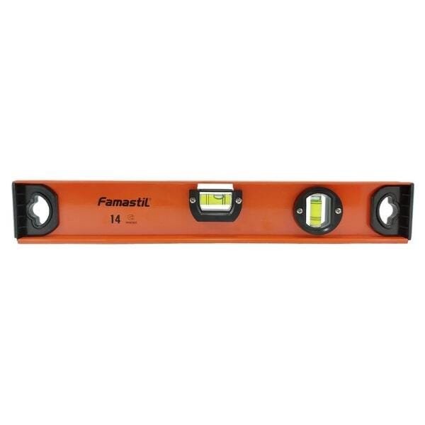 Nível de Alumínio Famastil Magnético Profissional 14" | Alta precisão, estrutura resistente em Oferta na Shopee