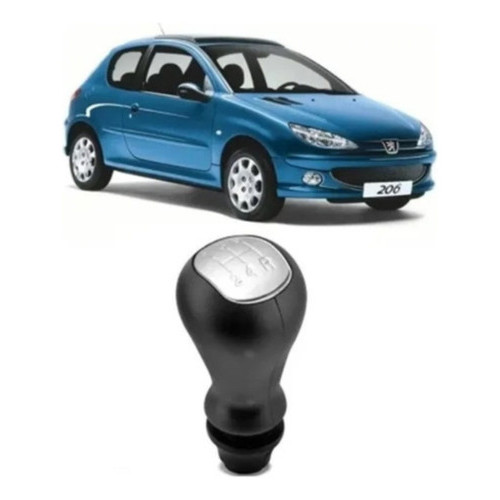 Manopla De Câmbio Peugeot Gbc033 Lente Prata Carro