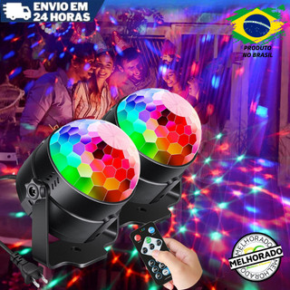 Mini Globo Colorido Bola Maluca Led Iluminação Balada Dj Led Rgb Aniversario Baladinha Ba…