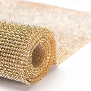 Manta De Strass Termocolante 5x45cm - Prata Ou Dourada em Oferta na Shopee