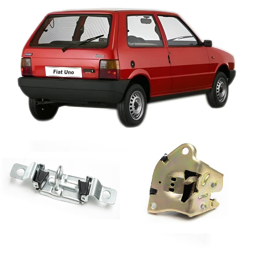 Kit Fechadura Batente Porta Mala Uno Mille 2004 2014 em Oferta na Shopee