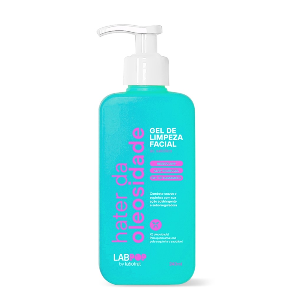 Gel De Limpeza Facial Hater Oleosidade Labpop Labotrat 240ml