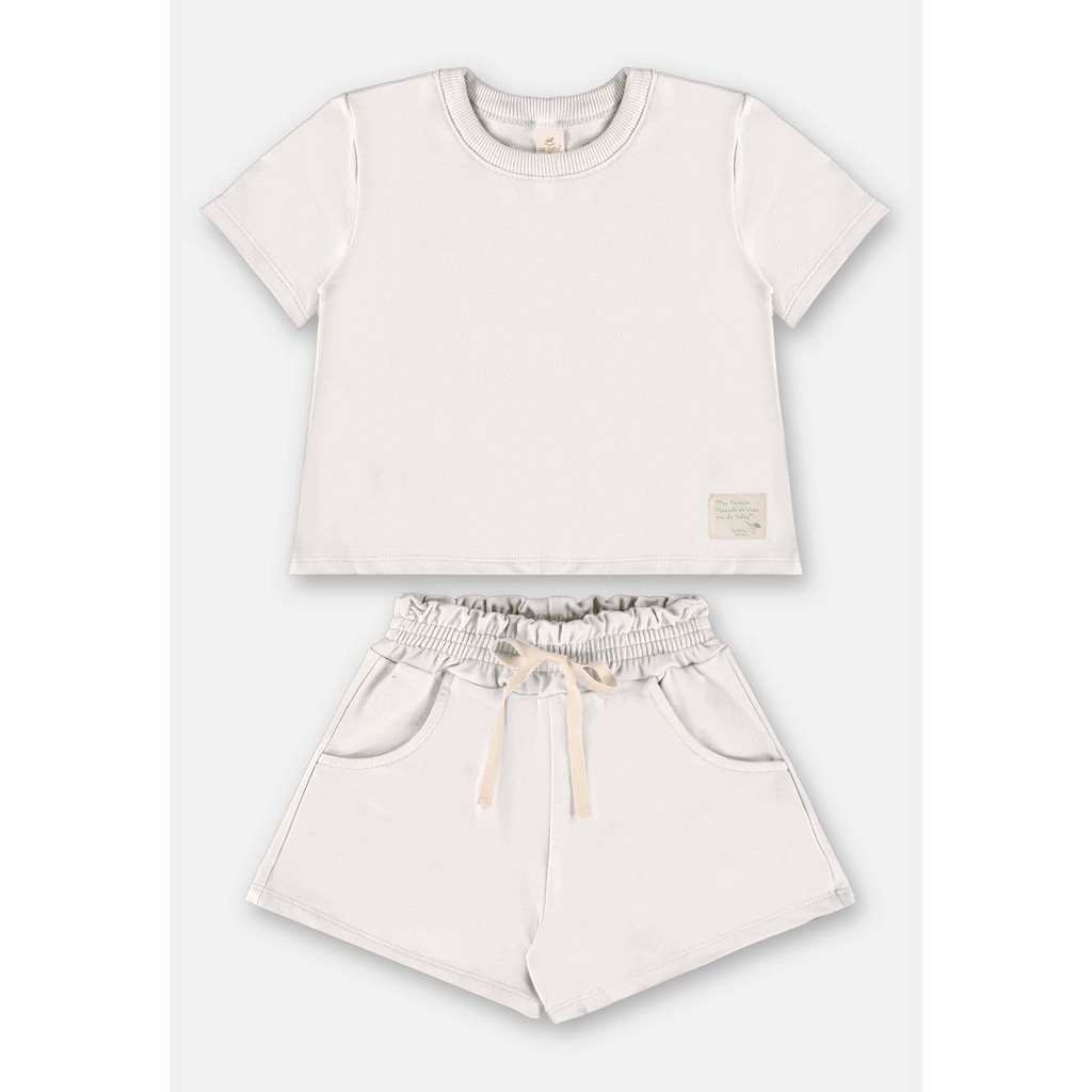 Conjunto Infantil para Menina com Blusa e Short Nature Up Baby - Baby & Kids Fashion