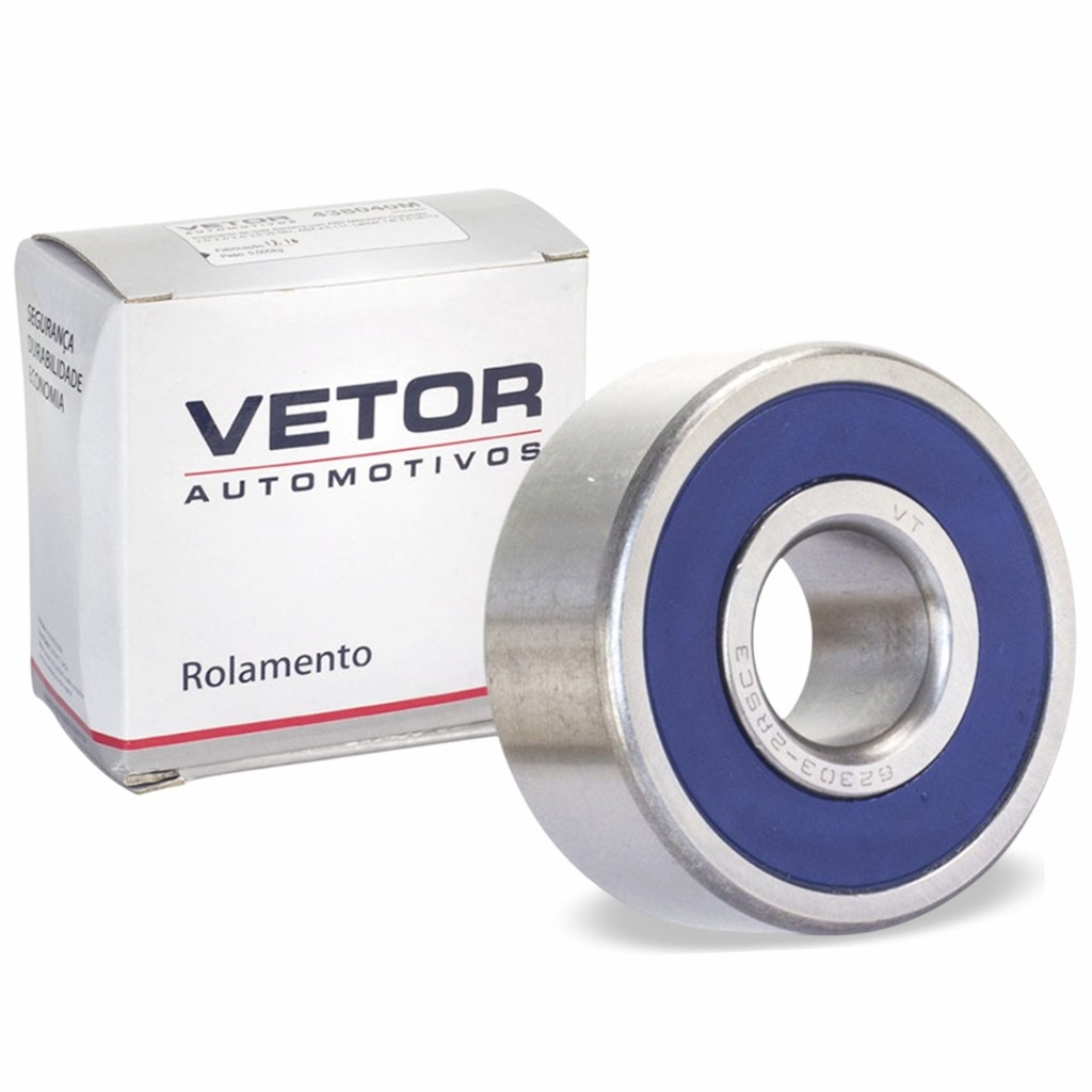 Rolamento De Esfera 6203 2rs Folga C3 Aço Vetor 17x40x12mm - Spare Parts and Accessories for Vehicles