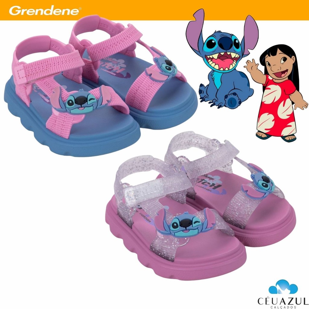 Sandália Papete Infantil Baby Feminino Disney Lilo & Stitch Lançamento em Oferta na Shopee