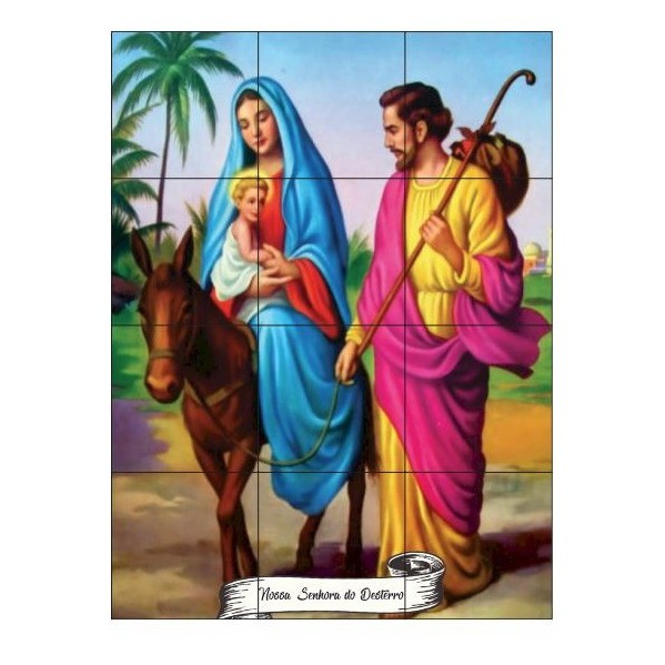 Quadro 100% Azulejo Nossa Senhora Do Desterro 60x80 Linda!