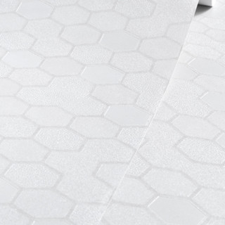 Papel de Parede - 9,50mX53cm - Branco Hexágono