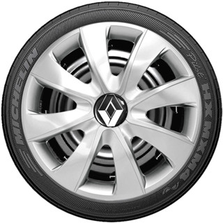 Jogo 4 Calotas Esportivas aro 13/14 PRATA Compatível com Fluence Megane Sandero Stepway em Oferta na Shopee