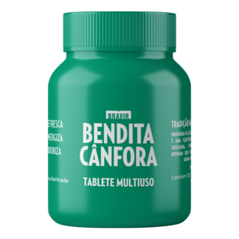 Bendita Cânfora Pastilha Odorizante - Potinho Contendo 30 Pastilhas em Oferta na Shopee