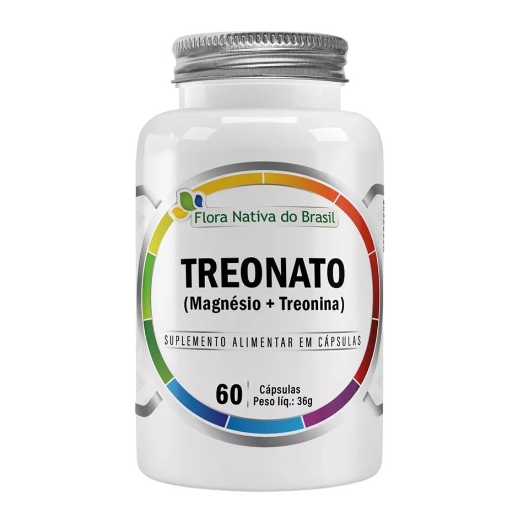 Treonato ( Magnésio 200mg + L - Treonina 220mg) 60 Caps em Oferta na Shopee