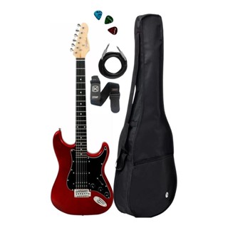 Guitarra G101 Mr/bk Hss + Capa Cabo Correia + Paletas em Oferta na Shopee
