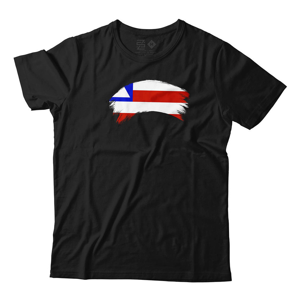 Camiseta Bandeira Estado Bahia Camisa Unissex Algodão