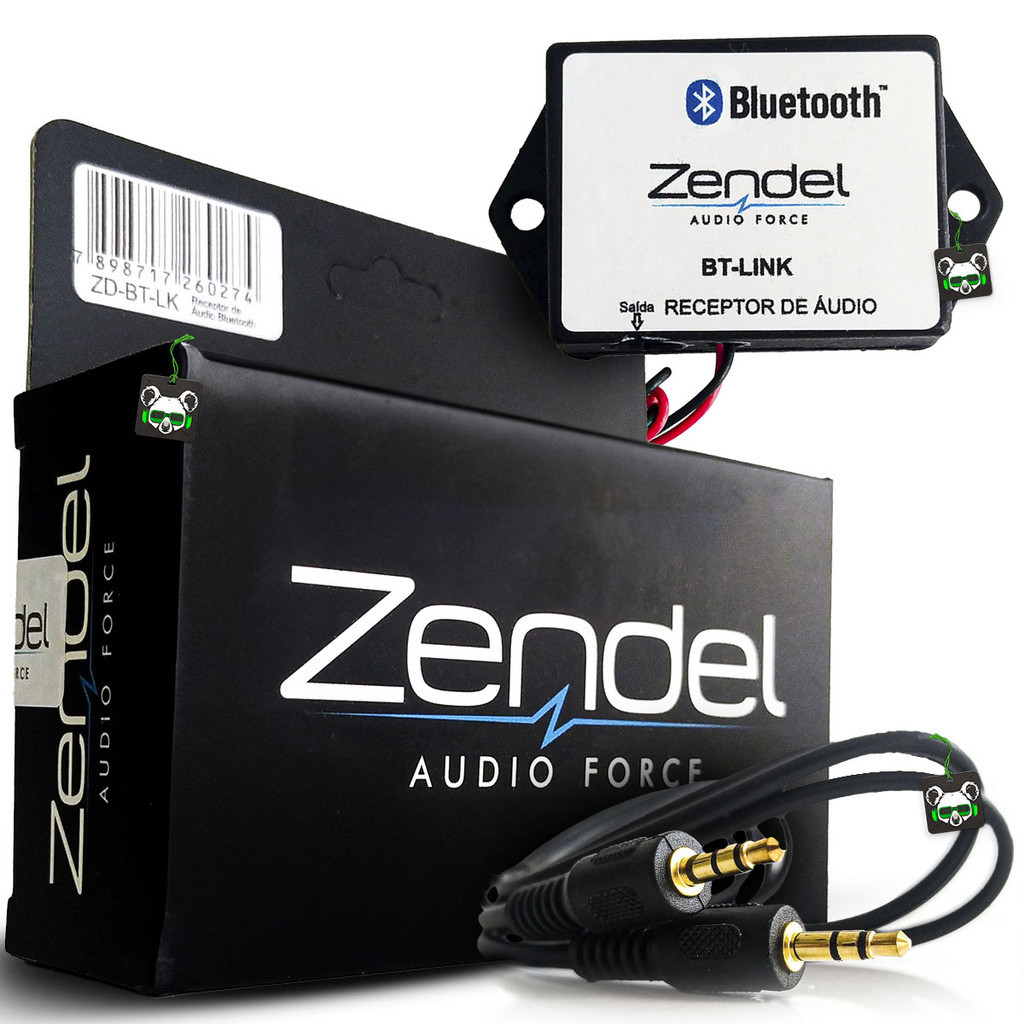 Adaptador Receptor Audio Bluetooth Plug P2 Aux Zendel Som em Oferta na Shopee