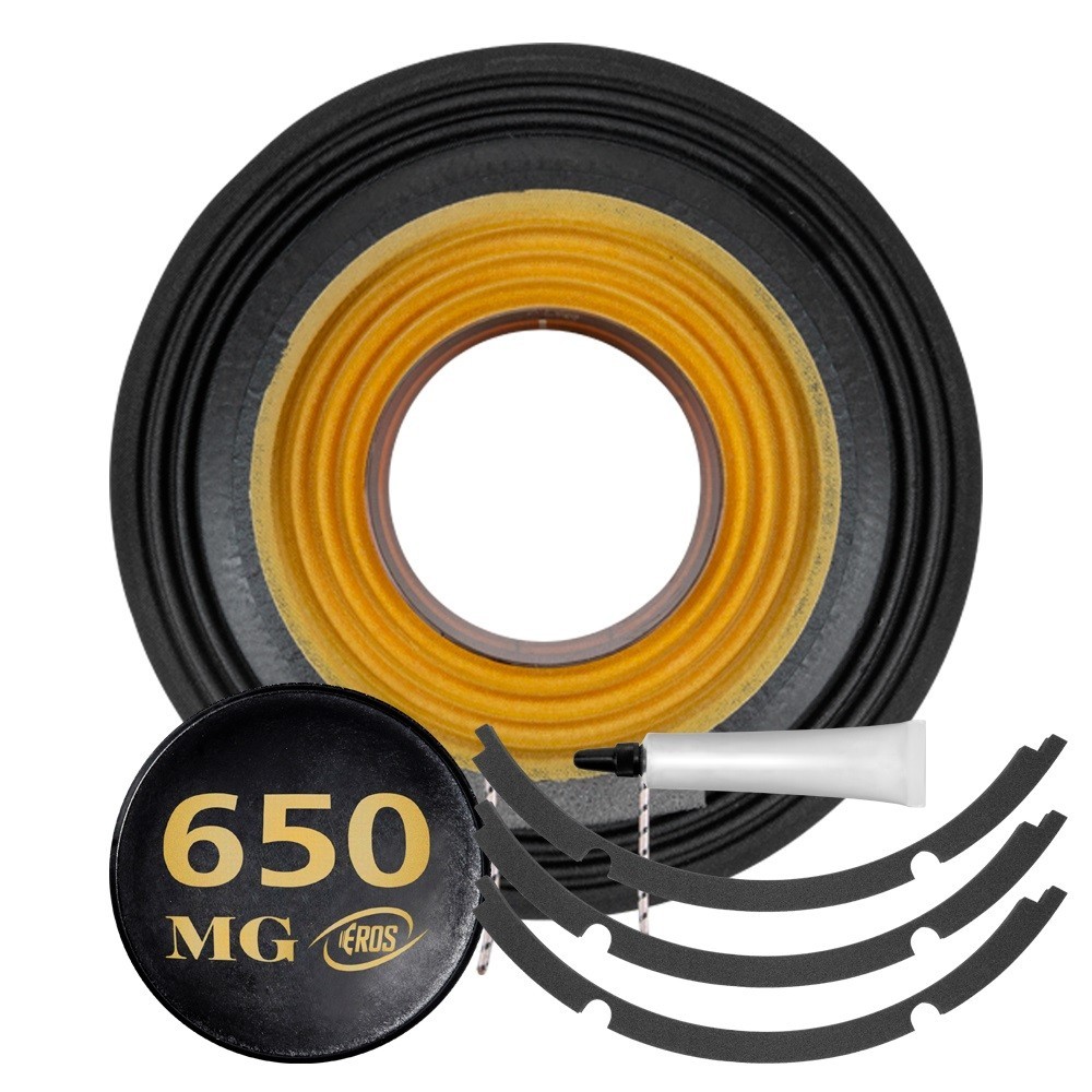 KIT REPARO ALTO FALANTE EROS 650 MG 12 POLEGADAS ORIGINAL