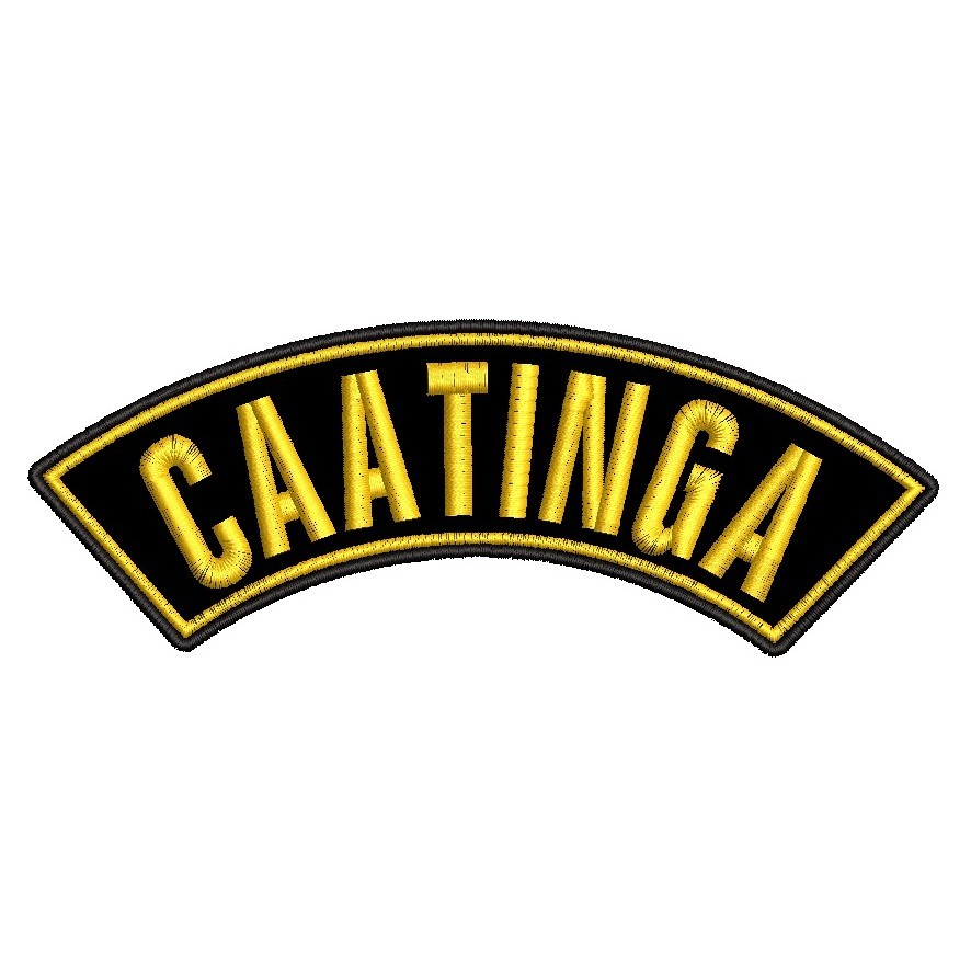 Patch Bordado Tarja Manicaca Caatinga - Amarelo