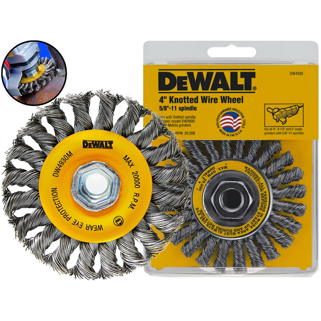 Escova De Aço Circular Tipo Trançada Para Esmerilhadeira 4 Polegadas Profissional Dewalt em Oferta na Shopee