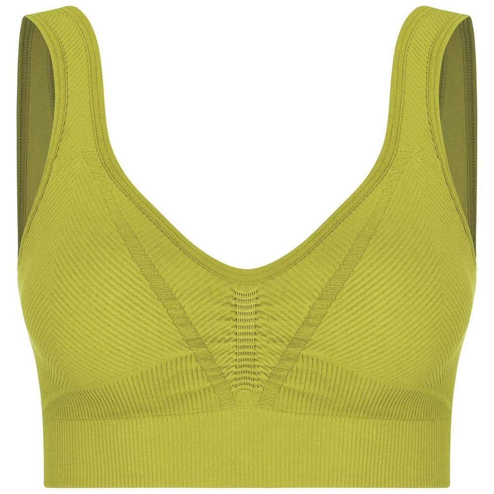 Top Esportivo Lupo Af Basic Com Bojo Removível - Amarelo em Oferta na Shopee