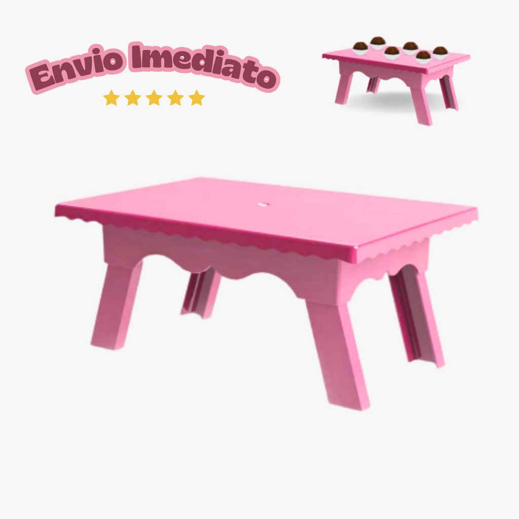 Mesinha Decorativa (16 CORES) Suporte Doces Aniversario Decoração. em Oferta na Shopee