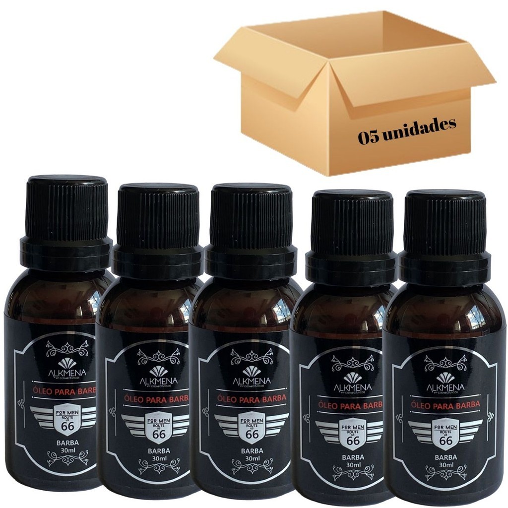 Óleo para barba 30ml Alkmena For Men - 05 unidades