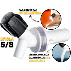 Torneira Plástica Para Filtro Bebedouro Garrafão Corote De Caminhão Bica Baixa Herc