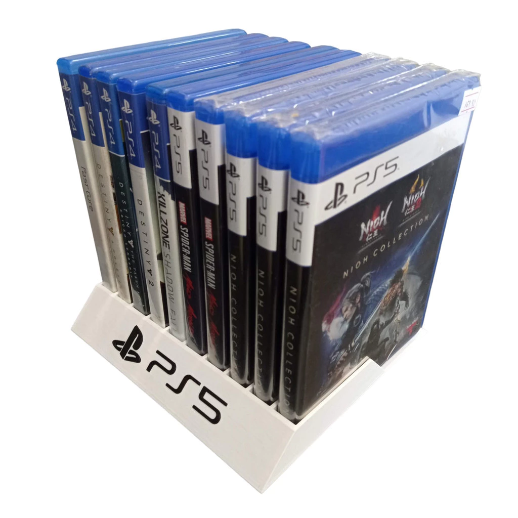 Case Suporte Organizador para Jogos CD DVD Playstation PS5 Personalizado!