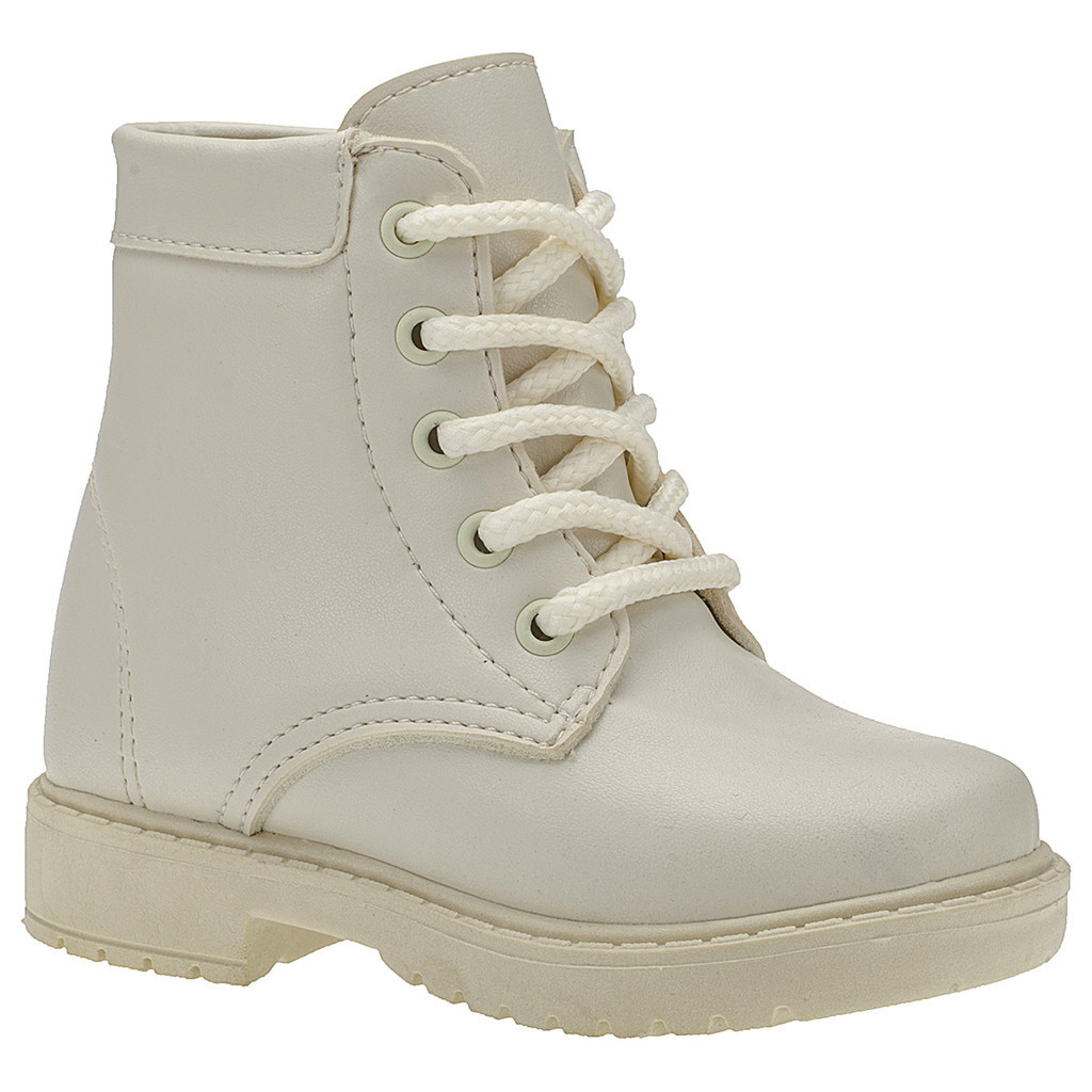 Bota Coturno Menina Blogueirinha bebê Botinha Cano Baixo Infantil 204 D'Brito