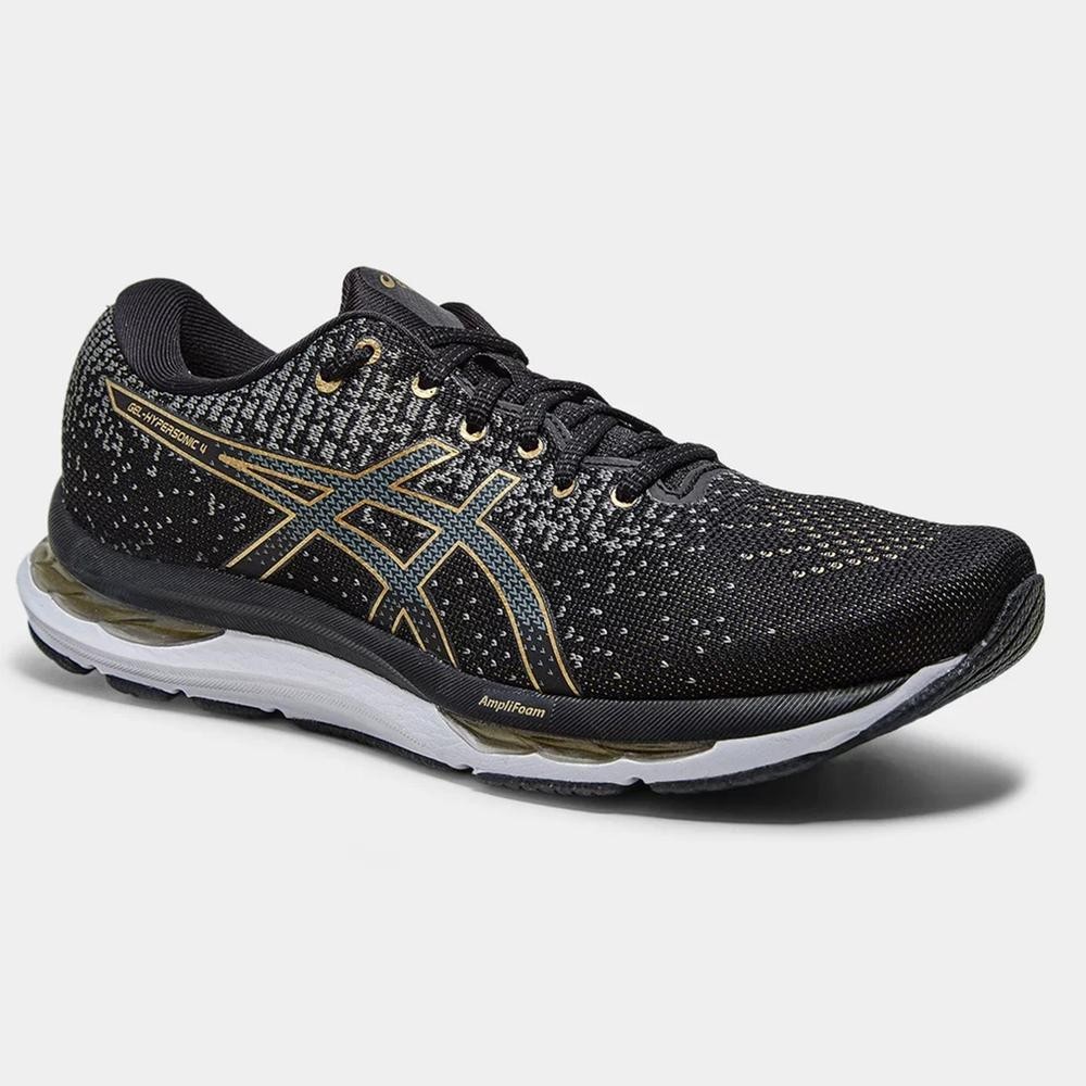 Tênis Asics Gel-Hypersonic 4 Masculino - Preto e Dourado em Oferta na Shopee