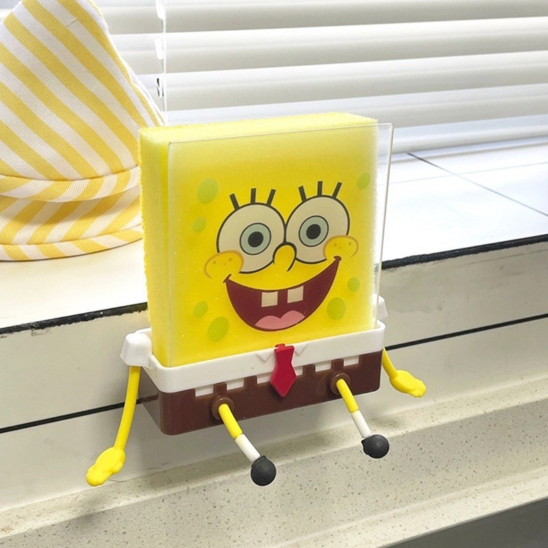 Bob Esponja limpa a porta com cozinha de design criativo