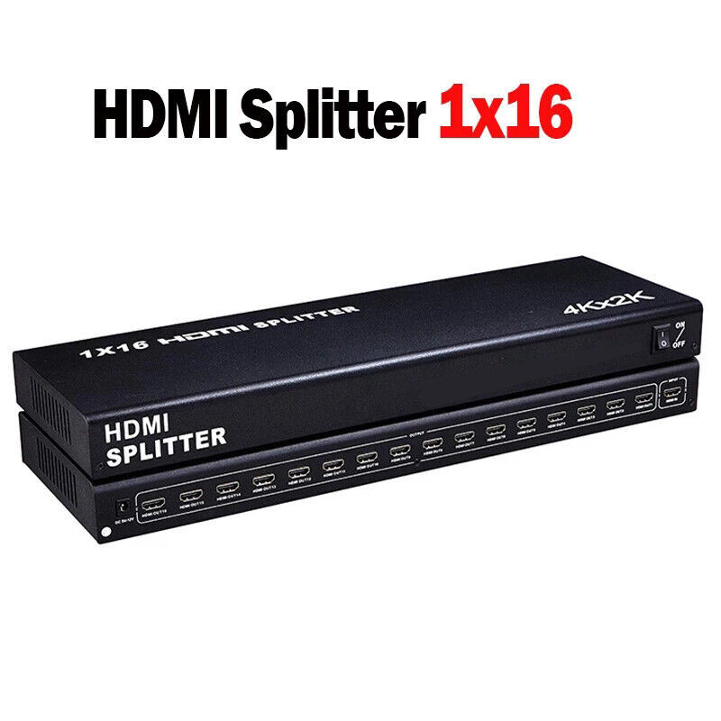 Distribuidor De Video Hdmi 1x16 Hd 4k 30hz 4k 2k Splitter