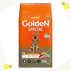 Ração para cachorro Ração para Cachorro 15kg Ração Golden Special Ração Golden 15kg Frango e Carne
