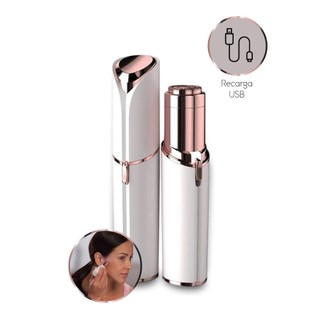 KIT Depilador Batom Portátil Facial Buço Rosto Aparador Pelos USB KHXM em Oferta na Shopee