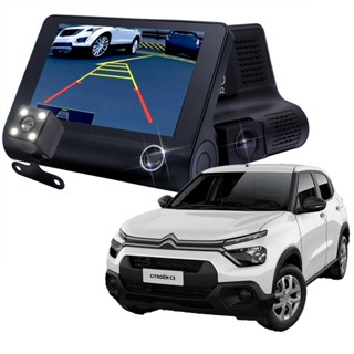 Câmera Veicular Ré Internar Full HD 1080p 32GB Automotivo LCD 4
