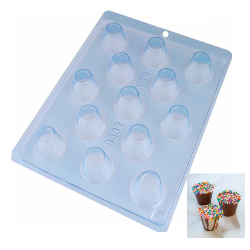 5Un Forma de Acetato Chocolate Copinho Licor 13 Cavidades