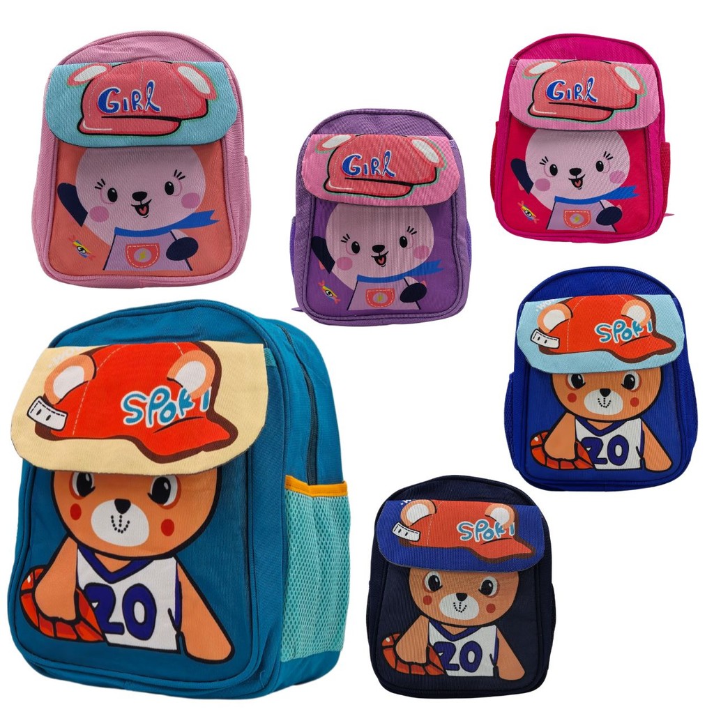Mochila de Costas Bolsa Escolar Infantil Alça Reforçada Passeio Personagem Temática Ensino Passeio Viagem