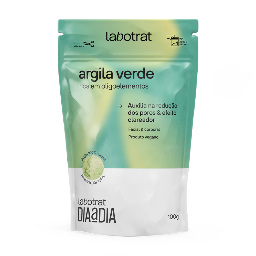 Argila Verde Clareador Facial Corporal Hidrata Labotrat 100g em Oferta na Shopee