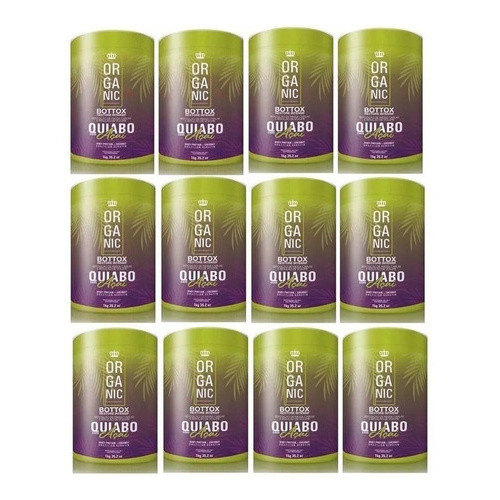 24 Btox Quiabo Açaí Mundo Organico Matizador 1kg