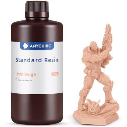 Resina Uv 405nm Anycubic - Impressoras 3d (1 Kg) Cor Bege