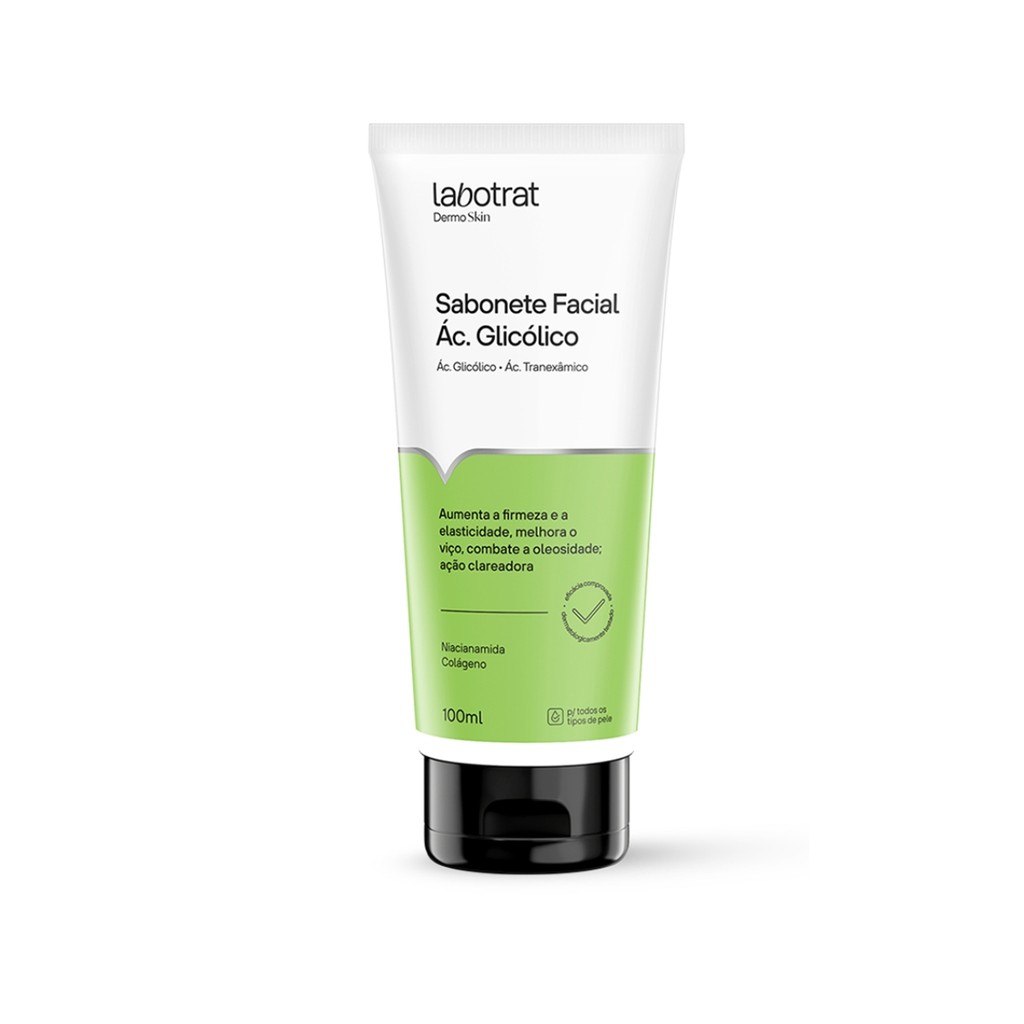 Sabonete Facial Ácido Glicólico Dermo Skin Labotrat 100ml em Oferta na Shopee