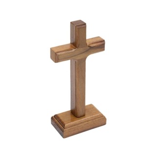CRUCIFIXO MADEIRA MESA OU PAREDE 12cm em Oferta na Shopee
