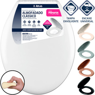 Assento Sanitário Almofadado Qualidade Oval Clássico Original Tampa Vaso Deca Celite Icasa...