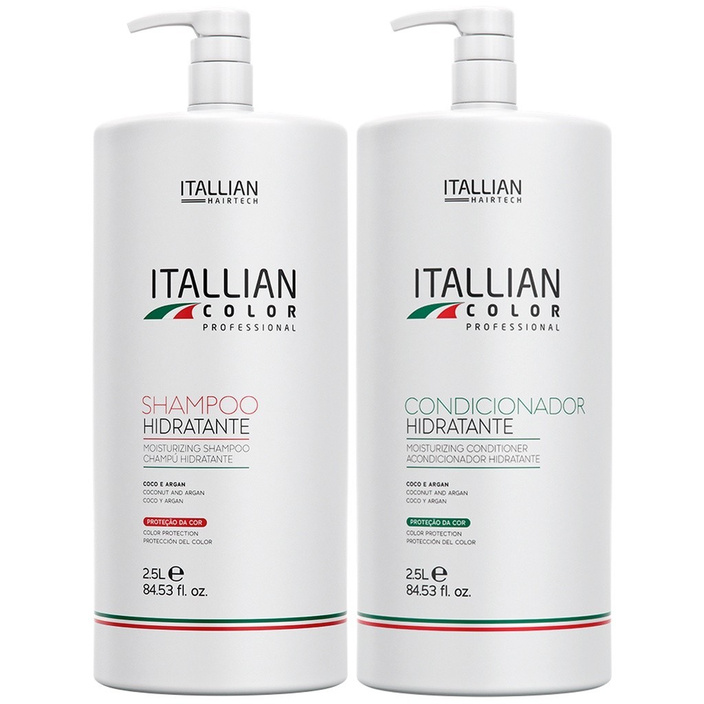 KIT SHAMPOO E CONDICIONADOR DE  2,5 LTS ITALLIAN COLOR