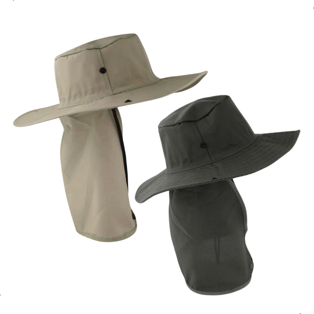 Chapéu Boné Pescador Caçador Carpinteiro Camping Caminhada Australiano Protetor de Nuca em Oferta na Shopee