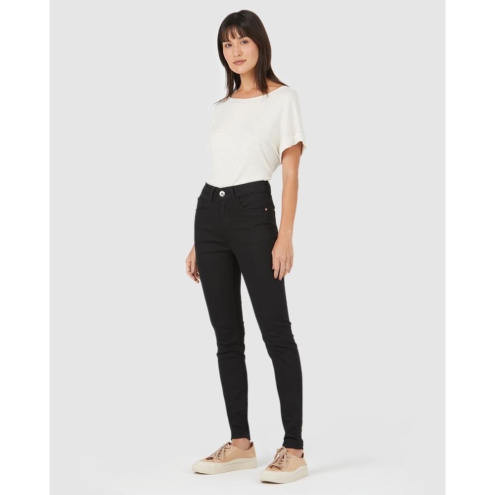 Calça Skinny Feminina Cintura Média Em Flex Jeans em Oferta na Shopee